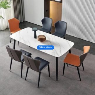 Modern Marble Dining Table Set (6-Seater)