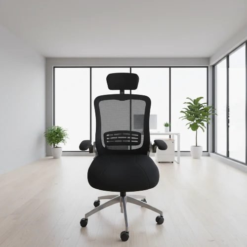 Ergonomic Office Chair with Mesh Back and Headrest