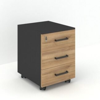 Mobile Pedestal Drawer – 3 Drawer Office Storage Cabinet with Lock