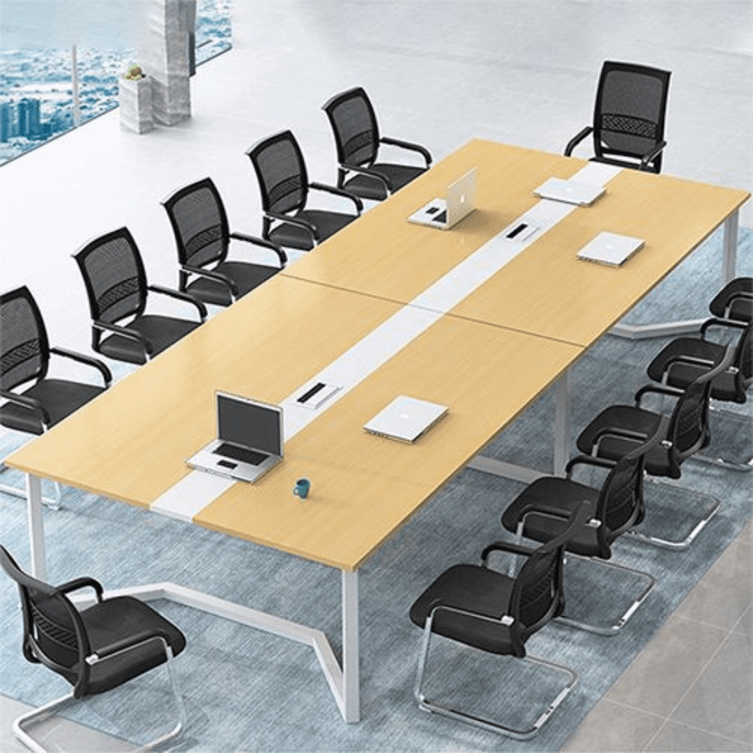 Modern Executive Conference Table – Large Boardroom Meeting Desk