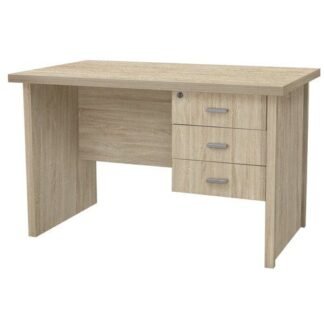 Modern Office Desk – 3 Drawer Wooden Work Desk