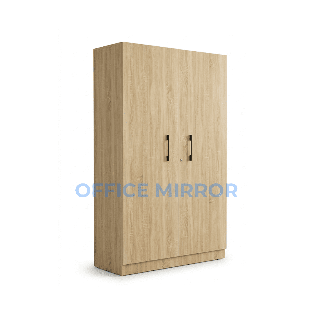 Modern 2-door wooden wardrobe
