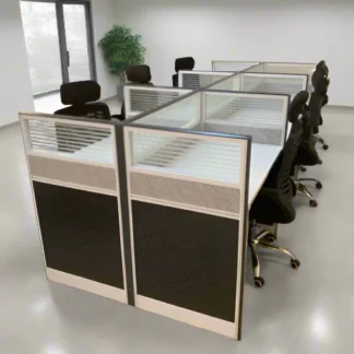 6-Person Modern Workstation