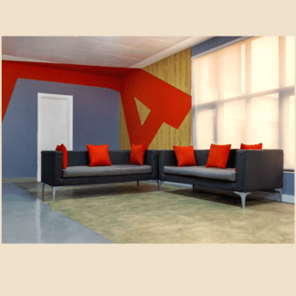 Modern Grey Office Reception Sofa Set