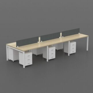 6-Man-Office-Workstation-Desk-with-Privacy-Screens-and-Drawers
