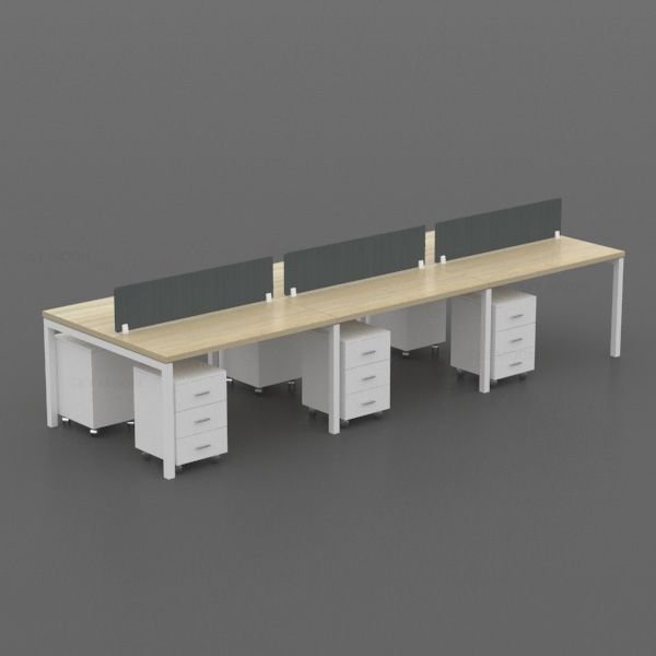 6-Man-Office-Workstation-Desk-with-Privacy-Screens-and-Drawers