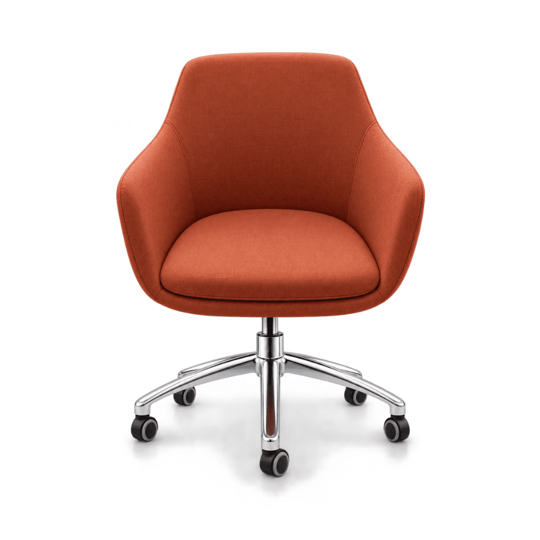 Upholstered Swivel Office Chair